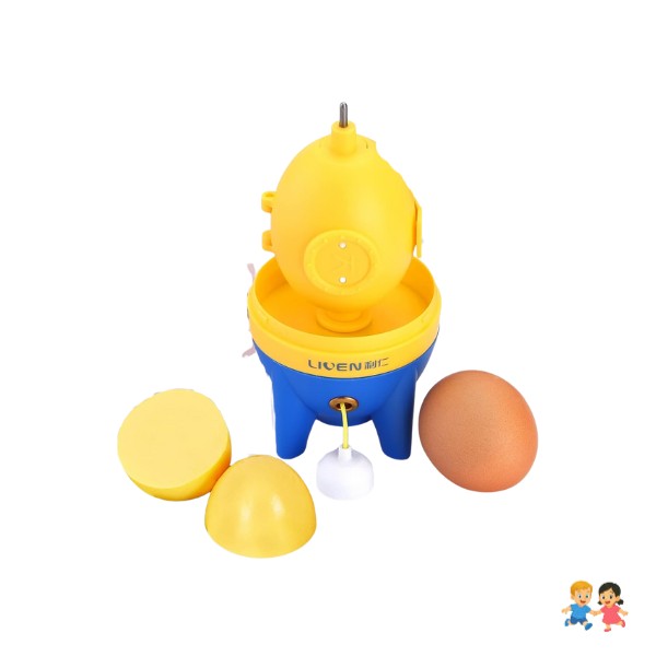 Batidor Manual Huevos Dorado Centrifuga Mezclador Yema Clara.