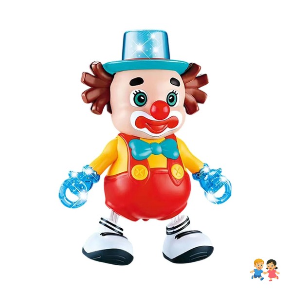 Payaso Bailarín Robot Juguete A Pila Con Luz Y Sonido Juego.