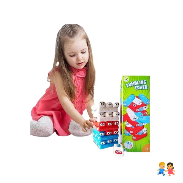 Juego De Mesa Infantil torre de caída Juego Para Niños.