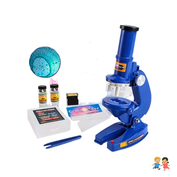 Kit Microscopio Compuesto Con Luz 100x A 450x y Accesorios.