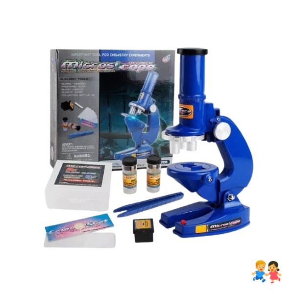 Kit Microscopio Compuesto Con Luz 100x A 450x y Accesorios.
