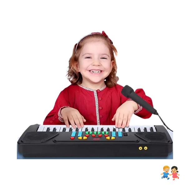 Órgano Musical Infantil Piano Para Niños Micrófono Teclas.