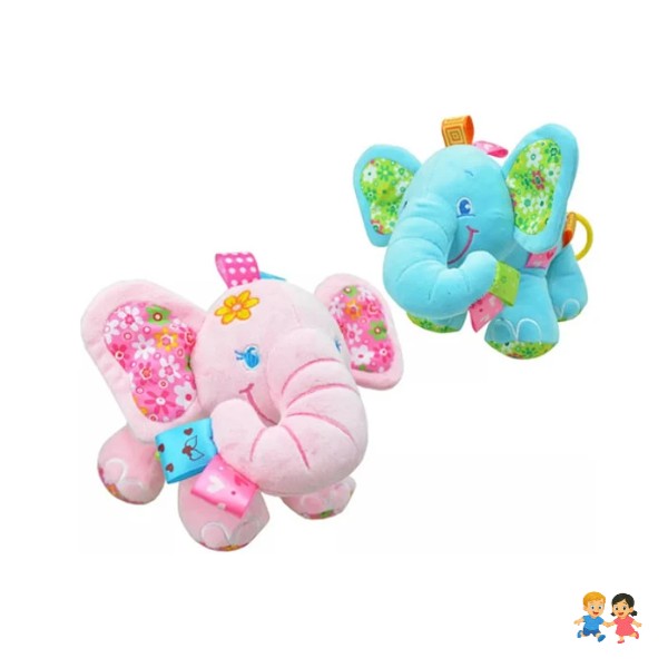 Sonajero Peluche Elefante Colgante Musical Para Bebe.