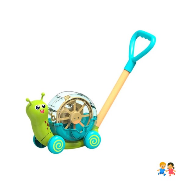 Carrito Caminador De Arrastre Y Lanza Burbujas Para Niños.