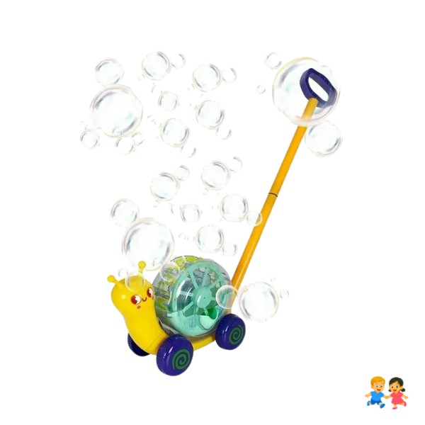 Carrito Caminador De Arrastre Y Lanza Burbujas Para Niños.