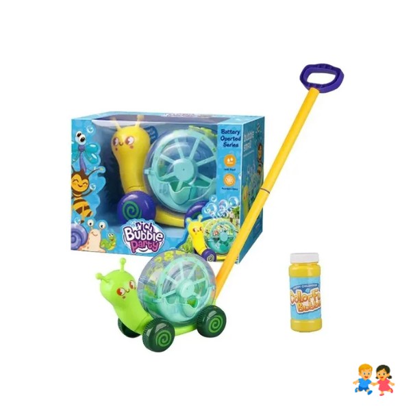 Carrito Caminador De Arrastre Y Lanza Burbujas Para Niños.