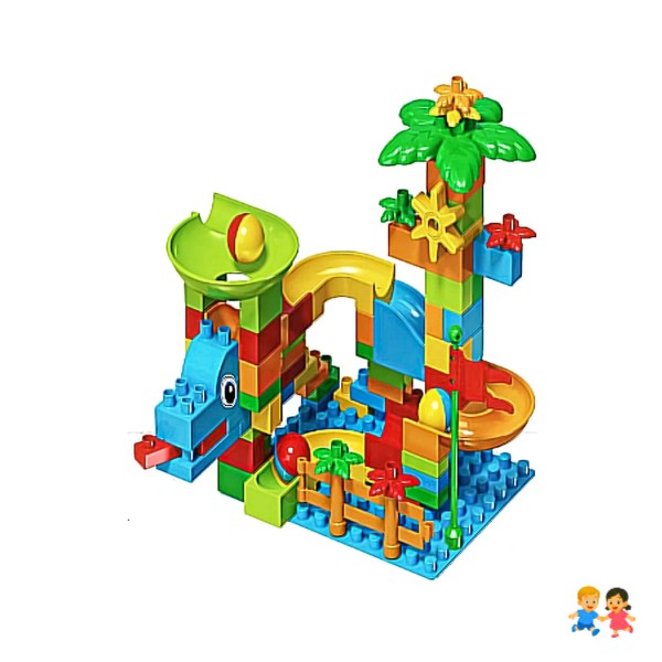 Juego Bloques Construcción Tobogán De Pelotas Didáctico 102p.