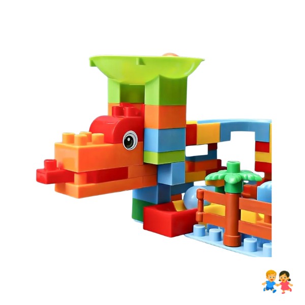 Juego Bloques Construcción Tobogán De Pelotas Didáctico 102p.