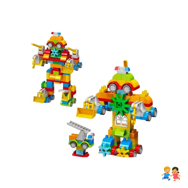 Bloques De Construcción 88 Piezas Juego Recreativo Niños.