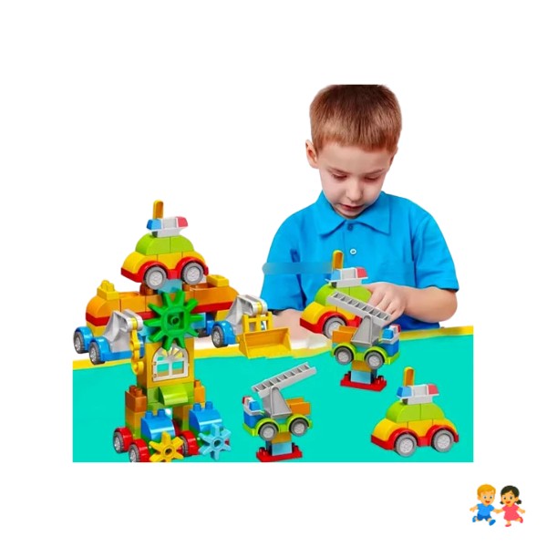 Bloques De Construcción 88 Piezas Juego Recreativo Niños.