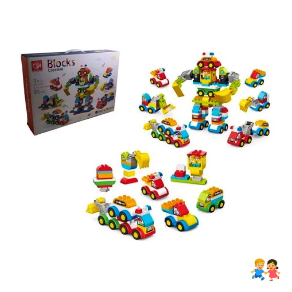 Bloques De Construcción 88 Piezas Juego Recreativo Niños.