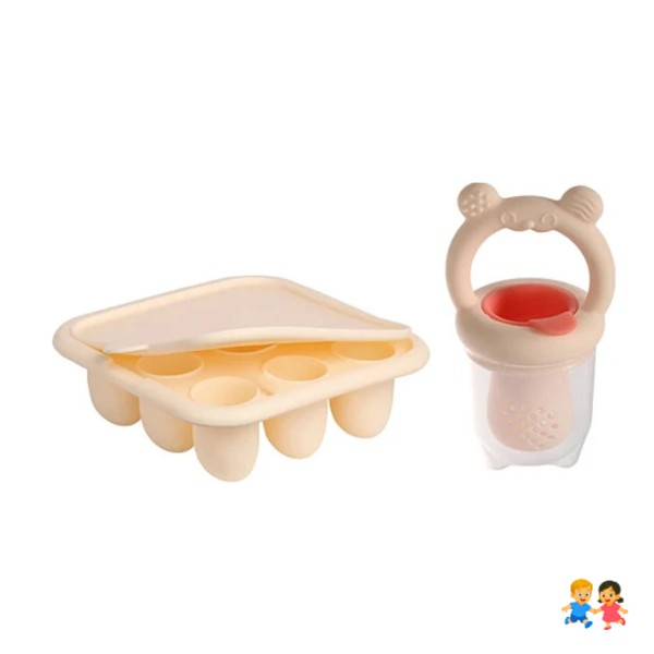 Set Molde Helado Con Chupete Mordedor.