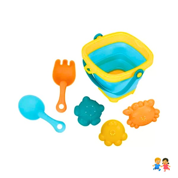 Balde De Playa Plegable Con Accesorios.
