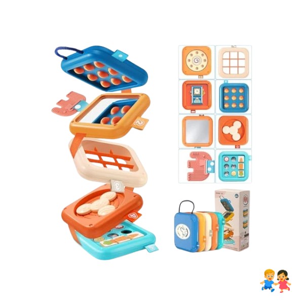 Tablero Sensoriales Interactivo Montessori Juego Educativo.