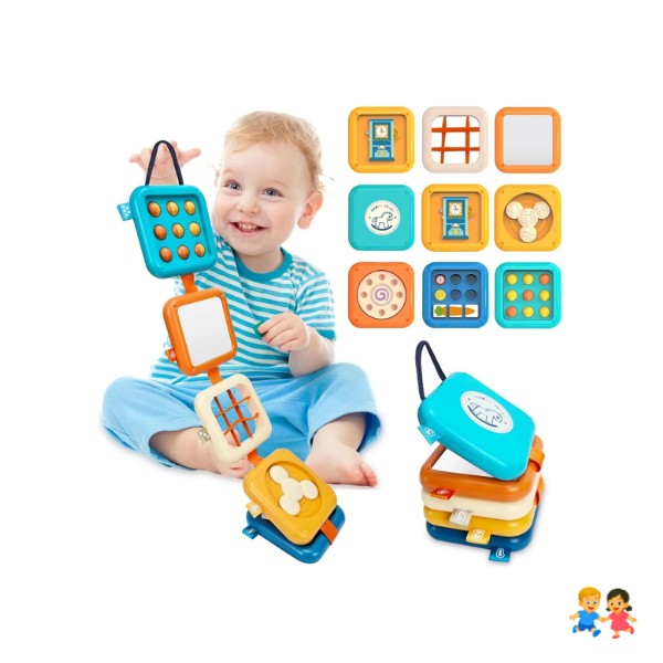 Tablero Sensoriales Interactivo Montessori Juego Educativo.