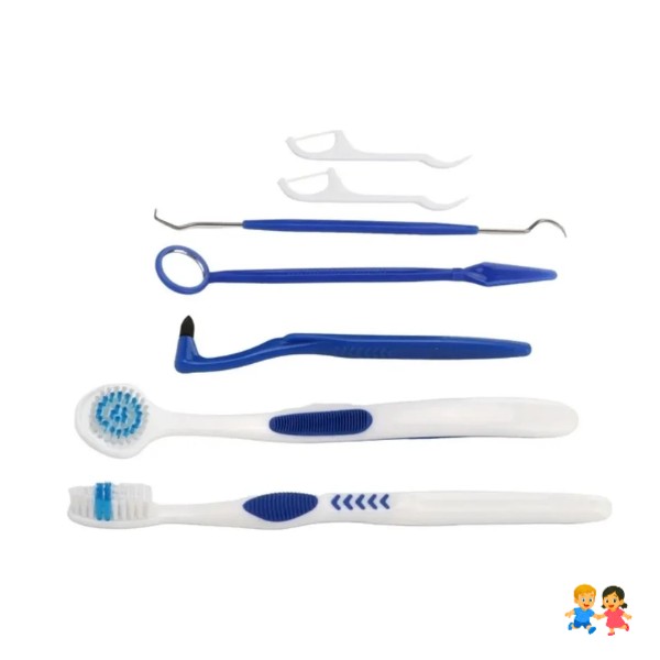 Set De 6 Kit Limpieza Y Cuidado Dientes Higiene Dental.