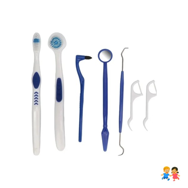 Set De 6 Kit Limpieza Y Cuidado Dientes Higiene Dental.