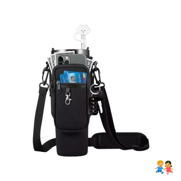Funda Bolsa Para Termo Botellas Agua Con Correa.