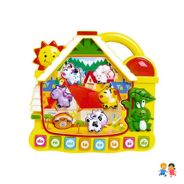 Piano Musical Interactivo Bebes Sonido Animales De La Granja.