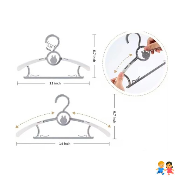 Set De 5 Colgadores De Ropa Antideslizantes.