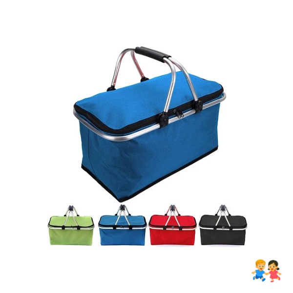 Canasta Picnic Cooler Bolso Térmica Plegable Portátil.