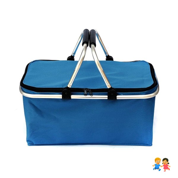Canasta Picnic Cooler Bolso Térmica Plegable Portátil.