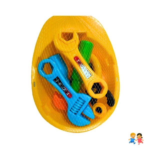 Oferta Kit De Herramientas Con Casco - 8 Piezas 3-8 Años.