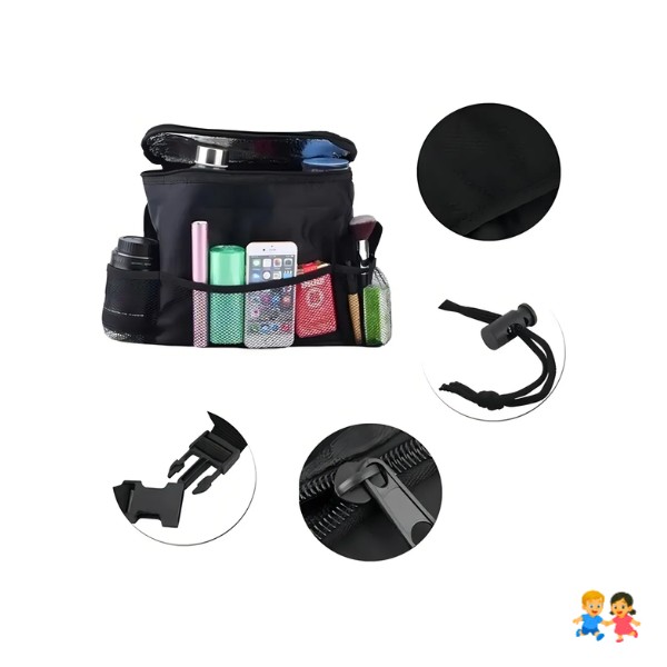 Organizador Para Asiento De Auto Con Compartimiento Térmico.