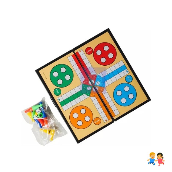 Juego De Mesa 3 En 1 Magnético Ludo Damas Ajedrez.