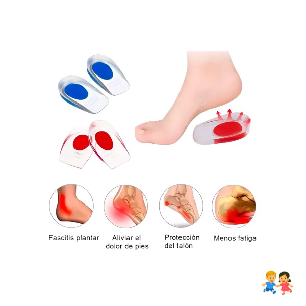 Plantillas Ortopédicas Taloneras Silicona Espolón Fascitis.
