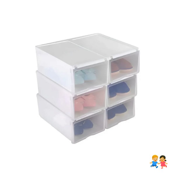 Cajones Organizadores De Zapato Apilable Pack 6 Unidades.