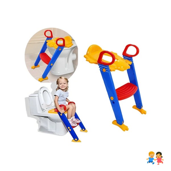 Adaptador De Inodoro Para Niños Escalera con Asiento.