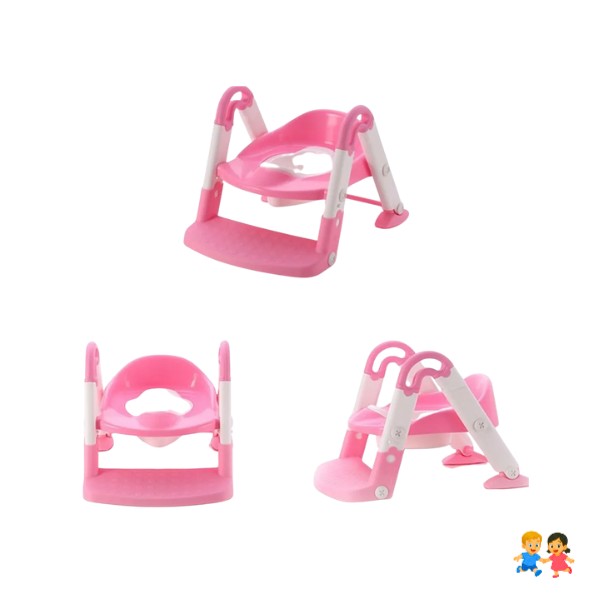 Pelela Asiento Adaptador Escalera Inodoro Wc 3 En1 Niños.