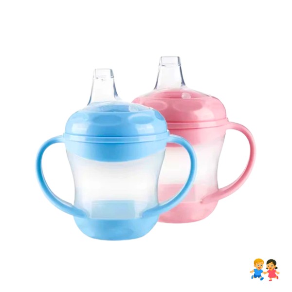 Mamadera Con Agarre Asas Y Chupa De Pato Anti Cólicos 160ml.