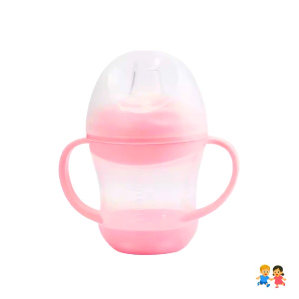 Mamadera Con Agarre Asas Y Chupa De Pato Anti Cólicos 160ml.