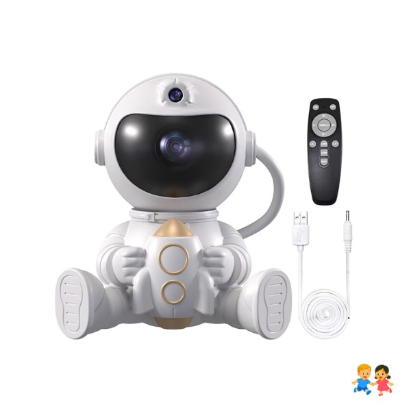 Proyector Lámpara Luz Led Galaxia Astronauta Con Bluetooth.