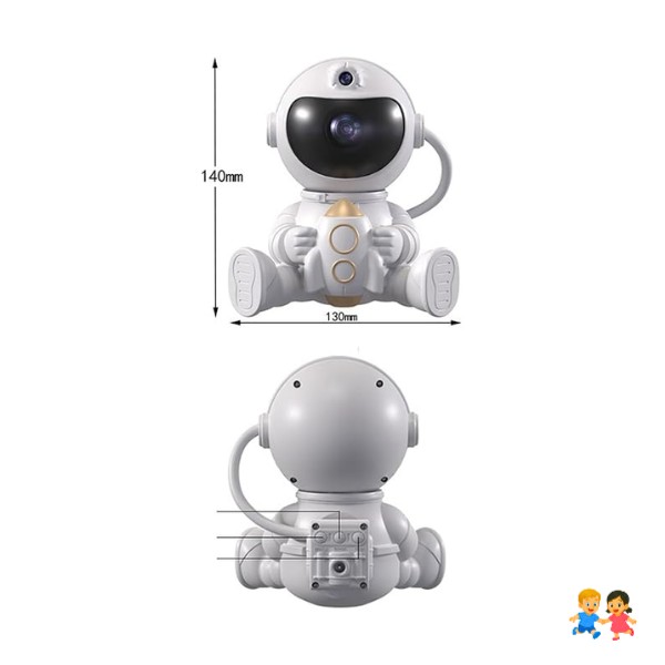 Proyector Lámpara Luz Led Galaxia Astronauta Con Bluetooth.