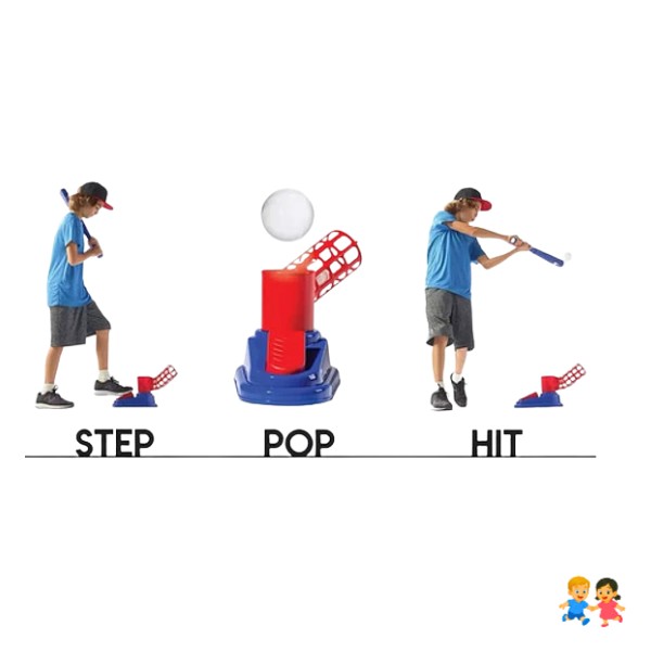 Juego Lanza Pelotas Infantil Entrenamiento De Beisbol.