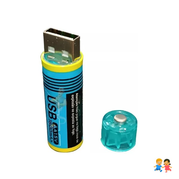 Batería Usb Recargable Aa 1,5v Alto Rendimiento .