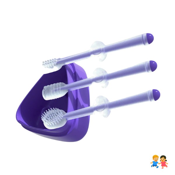 Set Cepillos De Dientes Para Bebe Con Estuche.