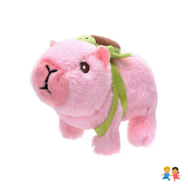 Peluche Capibara Robot Camina Habla Salta Juguete.