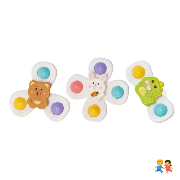 Juguete Baño O Ducha Spinner Giratorio 3 En 1 Bebe.