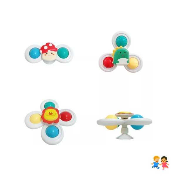 Juguete Baño O Ducha Spinner Giratorio 3 En 1 Bebe.