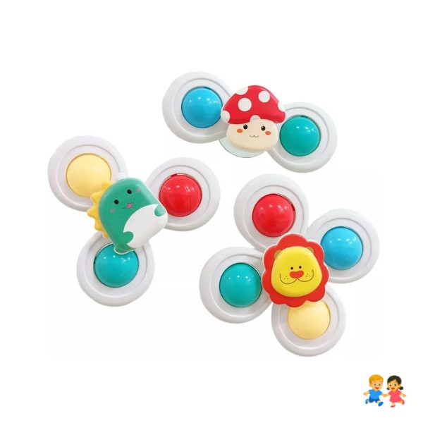 Juguete Baño O Ducha Spinner Giratorio 3 En 1 Bebe.