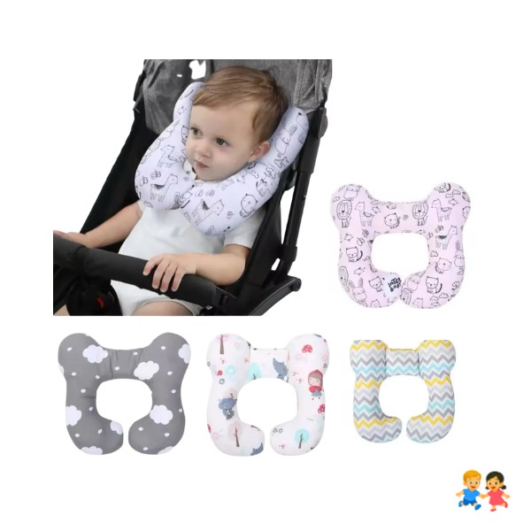 Cojin Cuello Almohada Para Bebe Coche O Silla Auto Viajes.