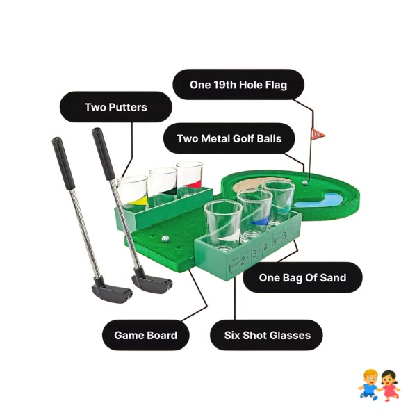 Juego De Mesa Mini Golf Shot Juego Shot Fiesta Con Accesorio.