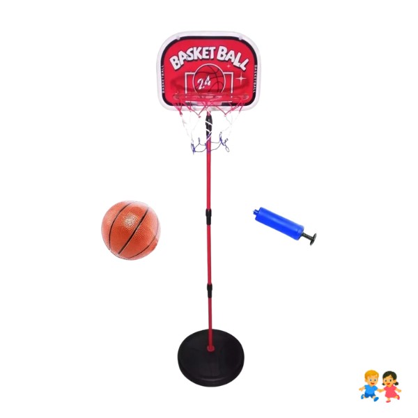 Soporte Baloncesto Altura Ajustable Niños + Balón + Inflador.