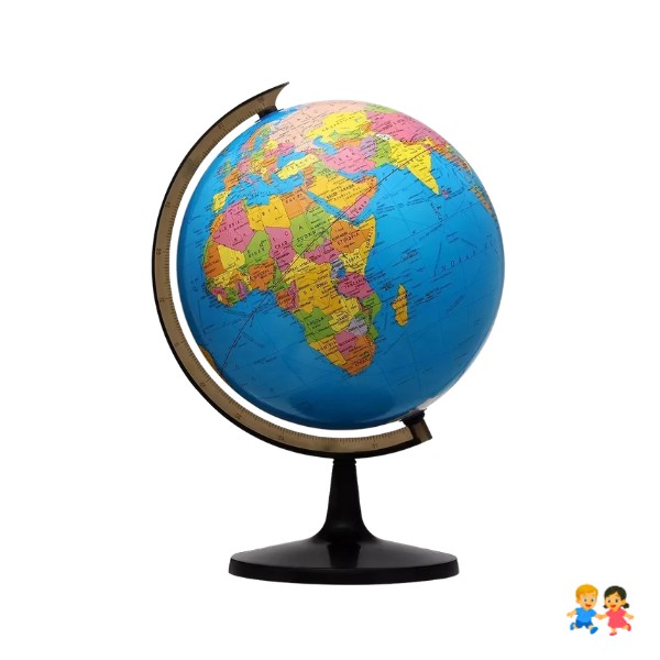 Globo Terráqueo 30cm Altura Político Mundo.
