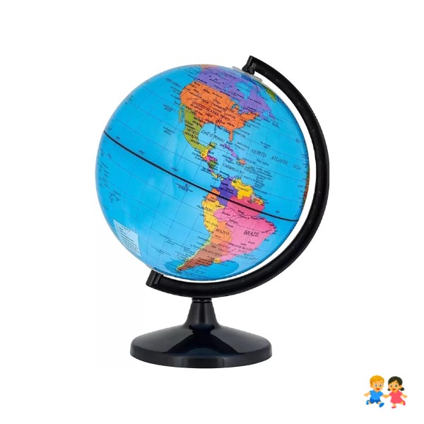 Globo Terráqueo 30cm Altura Político Mundo.