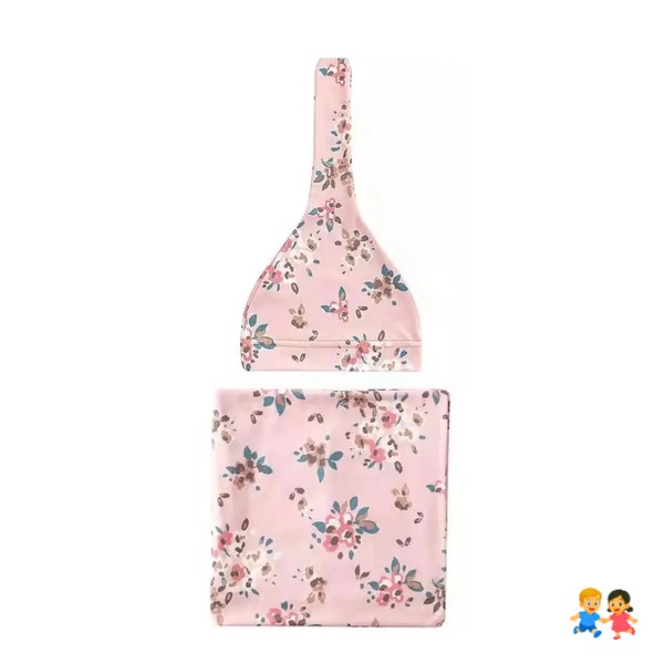 Manta De Apego Bebe Recién Nacido + Gorrito Algodón.